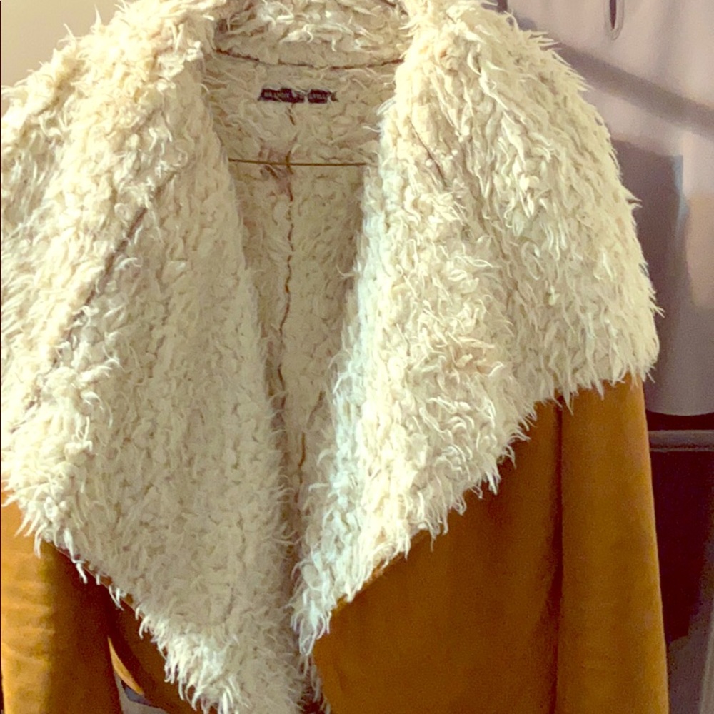 Brandy Melville suede winter coat